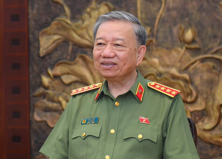 Bộ trưởng Bộ Công an Việt Nam Tô Lâm. Ảnh: Tuổi Trẻ