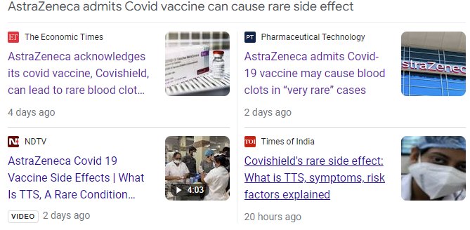 Các thông tin liên quan vắc xin ngừa Covid Covidshield của AstraZeneca có thể gây ra tác dụng phụ hiếm gặp: "cục máu đông." Ảnh: FB Vu Hong Nguyen