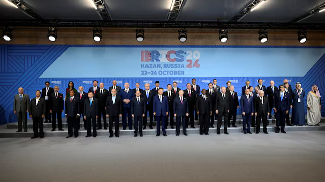 Nguyên thủ các quốc gia tham dự Thượng đỉnh BRICS 2024 (22 - 24/10/2024) tại Kazan, Nga. Ảnh: Alexander Nemnov/ Pool via Reuters