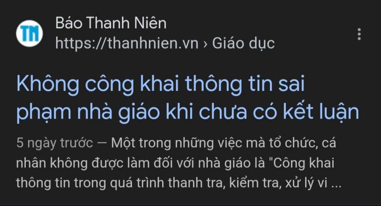 Dự thảo Luật Nhà giáo. Ảnh: FB Thái Hạo - screenshot bài báo Thanh Niên