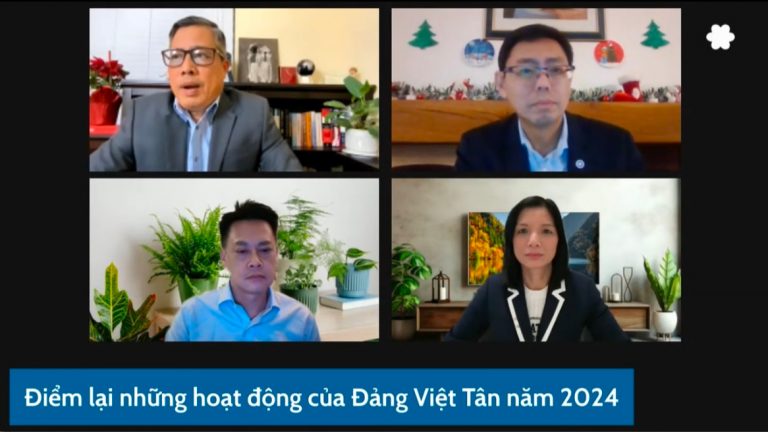 hội luận các hoạt động tiêu biểu Việt Tân đã thực hiện trong năm 2024