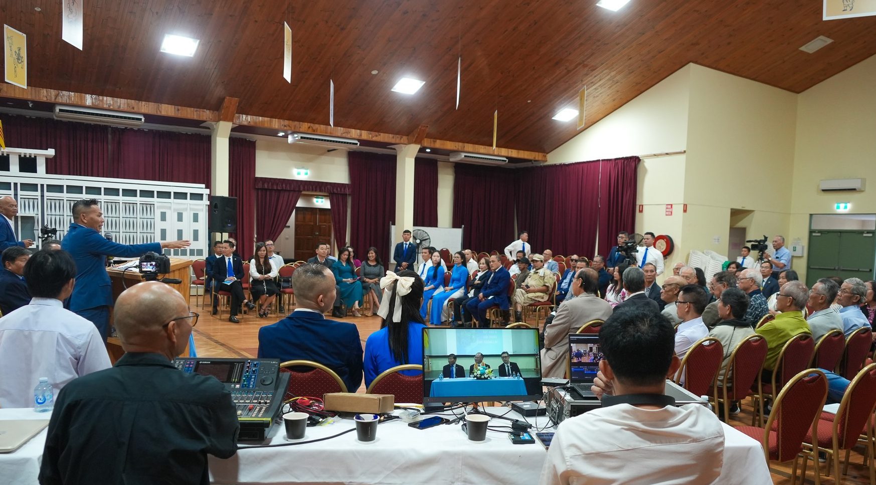 Quang cảnh buổi tọa đàm cùng các nhân sĩ và cộng đồng người Việt tại Trung tâm Sinh hoạt Cộng đồng người Việt Tự do New South Wales, Úc châu do Đảng bộ Việt Tân Sydney tổ chức hôm 23/03/2025. Ảnh: Charles Geam