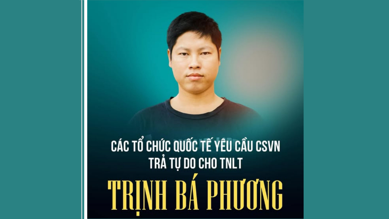 Các tổ chức Amnesty International (hôm 15/5) và Human Rights Watch (hôm 10/5) đã lên tiếng yêu cầu chính quyền Việt Nam phải hủy bỏ các cáo buộc và trả tự do cho TNLT Trịnh Bá Phương ngay lập tức