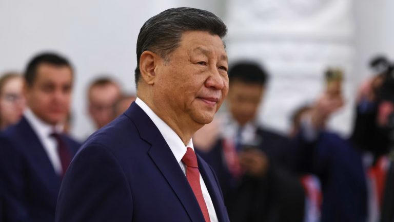 Chủ tịch Trung Quốc Tập Cận Bình, ngày 08/05/2025. Ảnh: Evgenia Novozhenina/ POOL/ AFP