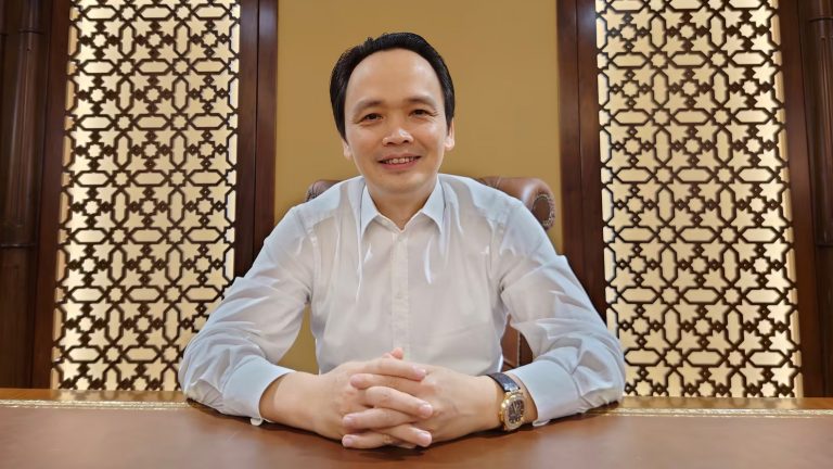 Ông Trịnh Văn Quyết trong một cuộc phỏng vấn với Reuters, tháng Tư năm 2021. Ảnh: Khanh Vu/ Reuter