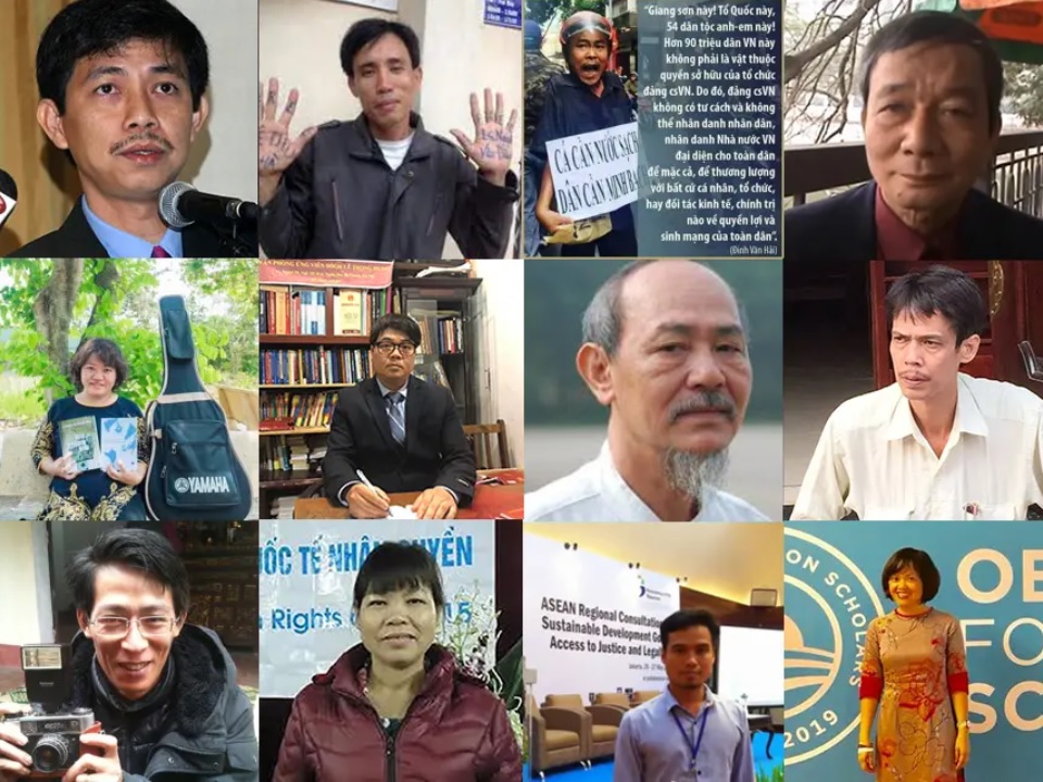 Hàng chục người dân tại Việt Nam bị chế độ Hà Nội bỏ tù mỗi năm dù người ta chỉ dùng ngòi bút hoặc phát biểu những điều trái với các trò tuyên truyền bịp bợm của chế độ. Ảnh: HRW