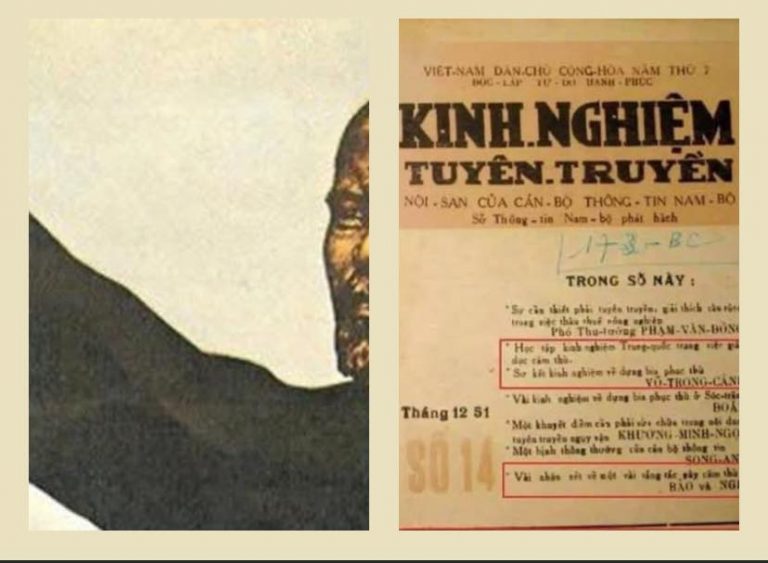 Hình chụp Nội san 'Kinh nghiệm Tuyên truyền. Ảnh: Văn Việt