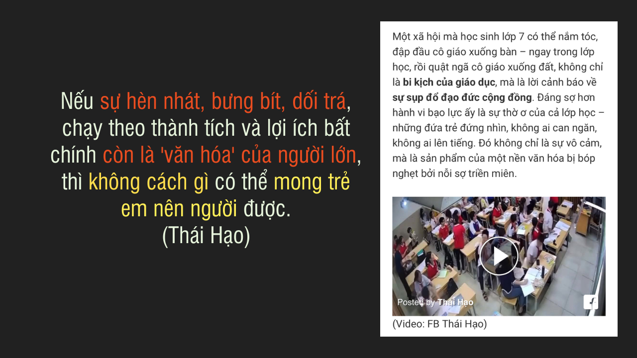 Vụ học sinh lớp 7 ở Hà Nội túm tóc, quật ngã cô giáo ngay giữa lớp học gây phẫn nộ trong dư luận