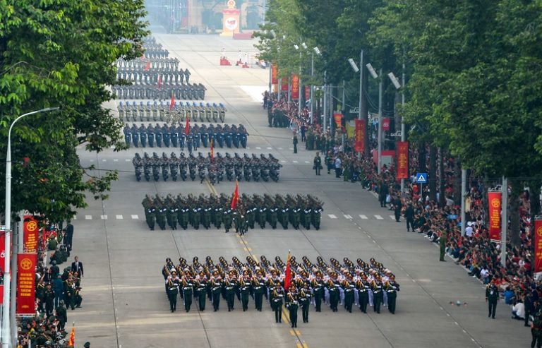 Diễu binh Quốc khánh 2/9 tại Hà Nội. Ảnh: VGP