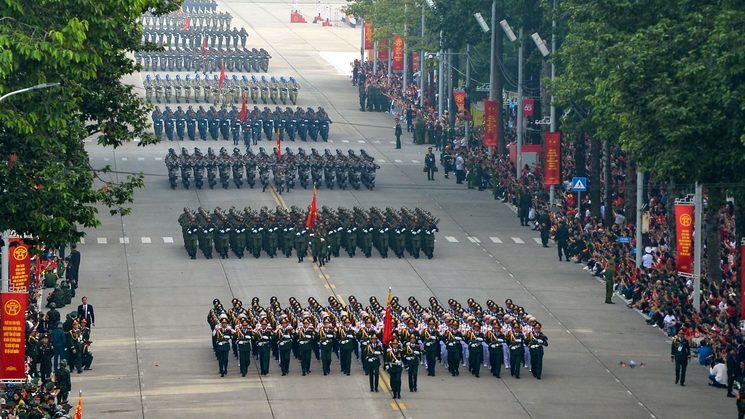 Diễu binh Quốc khánh 2/9 tại Hà Nội. Ảnh: VGP