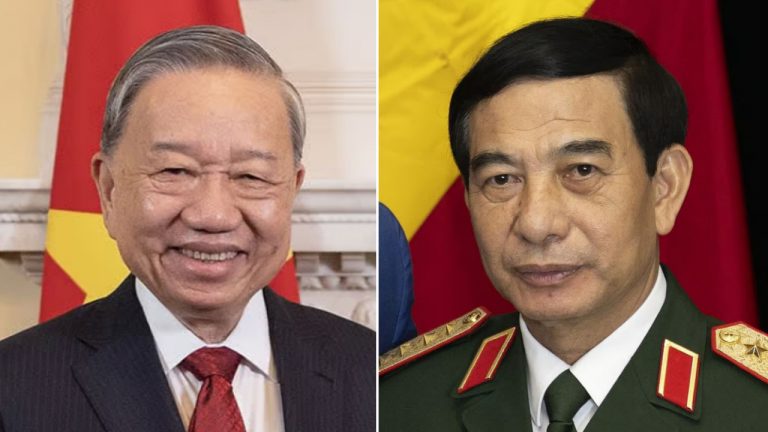 Tranh giành quyền lực đến hồi quyết liệt trước đại hội 14 ĐCSVN. Trái: Tô Lâm, Tổng Bí thư ĐCSVN; phải: Phan Văn Giang, Bộ trưởng Quốc phòng. (Nguồn ảnh: Tạp chí Thế Kỷ Mới)