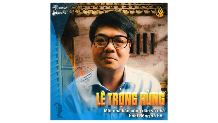 Nhà báo công dân Lê Trọng Hùng