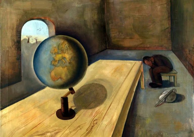 Bức tranh “The Refugee” (Người tị nạn, 1939) của Felix Nussbaum (1904–1944) (1)