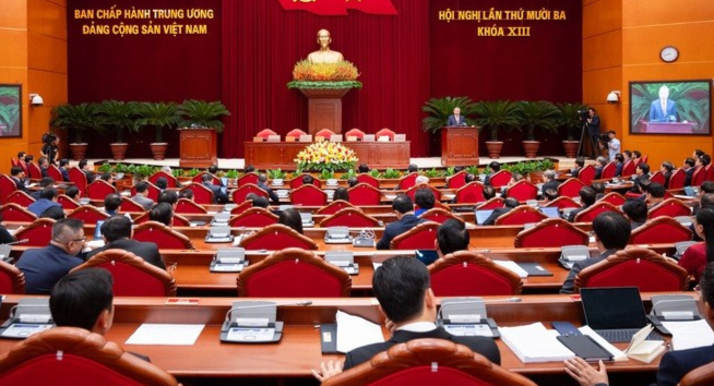 Hội nghị Trung ương 13, khóa 13 ĐCSVN. Ảnh: VUSTA
