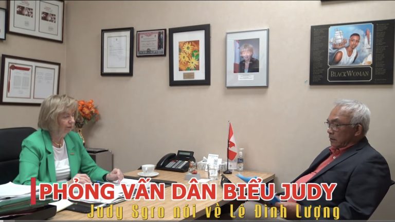 Phỏng vấn Dân biểu Canada Judy Sgro về tình trạng của nhà hoạt động Lê Đình Lượng