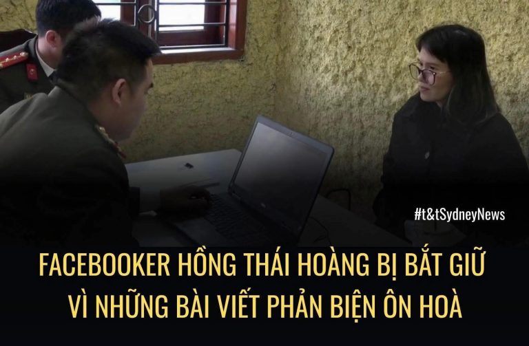 Facebooker Hồng Thái Hoàng bị bắt với cáo buộc "chống nhà nước" vì những bài viết phản biện ôn hòa. Ảnh: FB Amy Truc Tran