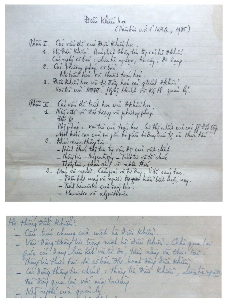 Trích trong bài ông Phan Đình Diệu chuẩn bị và trình bày ở Học viện Nguyễn Ái Quốc vào năm 1975. Ảnh: FB Phan Dương Hiệu