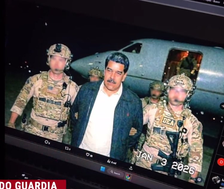 Mỹ bắt giữ Nicolás Maduro hôm 3/1/2026 Ảnh: X