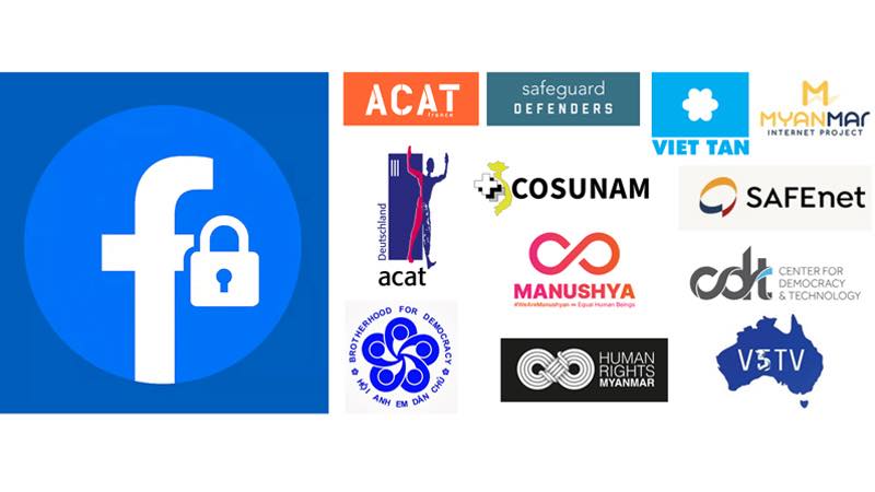 Các tổ chức ký tên thư chung gởi Mark Zuckerberg kêu gọi Meta phải phản kháng lại các yêu cầu kiểm duyệt của Chính phủ Việt Nam trên nền tảng Facebook