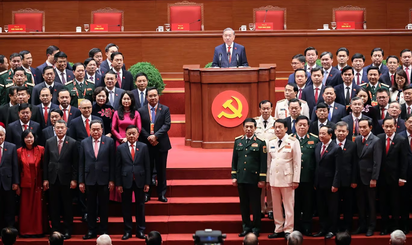 Dàn nhân sự khóa XIV. Ảnh: Báo điện tử Chính phủ