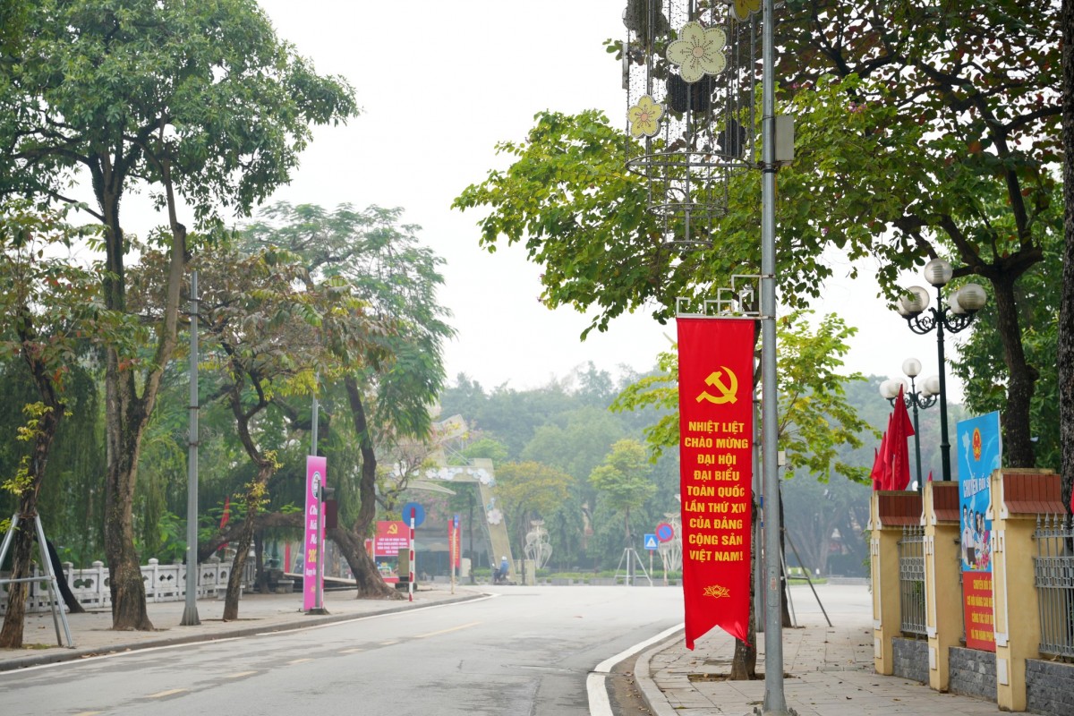 Ngoại thành Hà Nội những ngày trước đại hội XIV ĐCSVN. Ảnh: Lao Động Thủ Đô