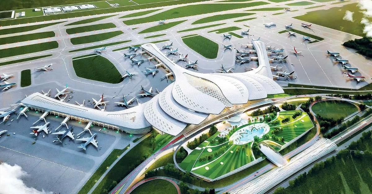 Phối cảnh dự án sân bay Long Thành. Ảnh: Tiền Phong