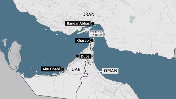 Eo biển Hormuz. Ảnh: CBC News