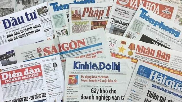 Việt Nam có hơn 880 cơ quan báo chí, hơn 70 đài phát thanh – truyền hình nhưng Việt Nam vẫn là một quốc gia không có tự do ngôn luận, tự do báo chí. Ảnh: Báo Kinh tế & Đô thị