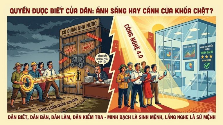 Quyền được biết của dân. Ảnh: IA - FB Trần Nguyên Duy Thịnh