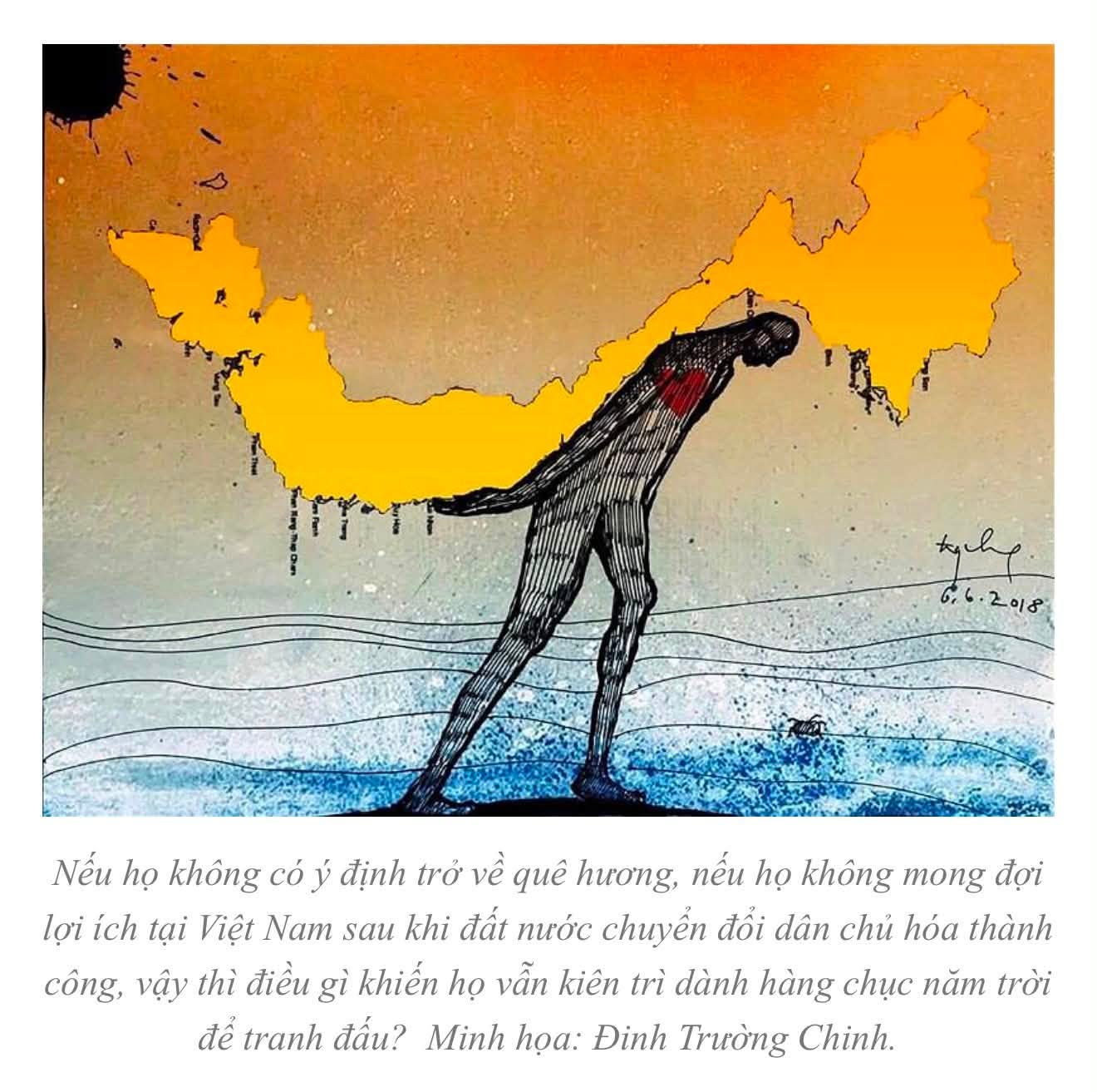 Tranh minh họa của họa sĩ Đinh Trường Chinh