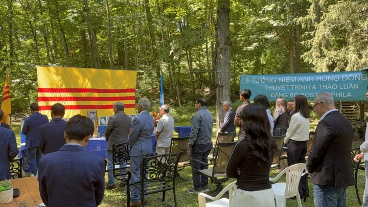 Quang cảnh buổi lễ tưởng niệm Anh Hùng Đông Tiến lần thứ 39 do Đảng bộ Việt Tân Boston–Philadelphia tổ chức ngày 29/8/2026 vừa qua tại Connecticut, Đông Bắc Hoa Kỳ