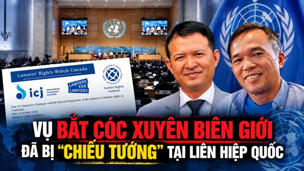 Ảnh minh họa: Vụ bắt cóc xuyên biên giới 2 nhà hoạt động gốc Việt bị nêu đích danh tại Hội đồng Nhân Quyền Liên Hiệp Quốc hôm 2/10/2026